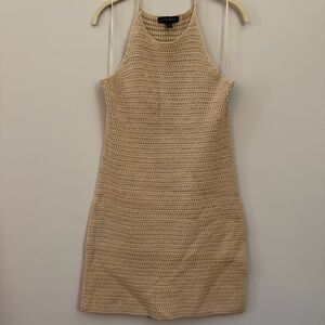 Banana Republic Tan Knit Mini Dress